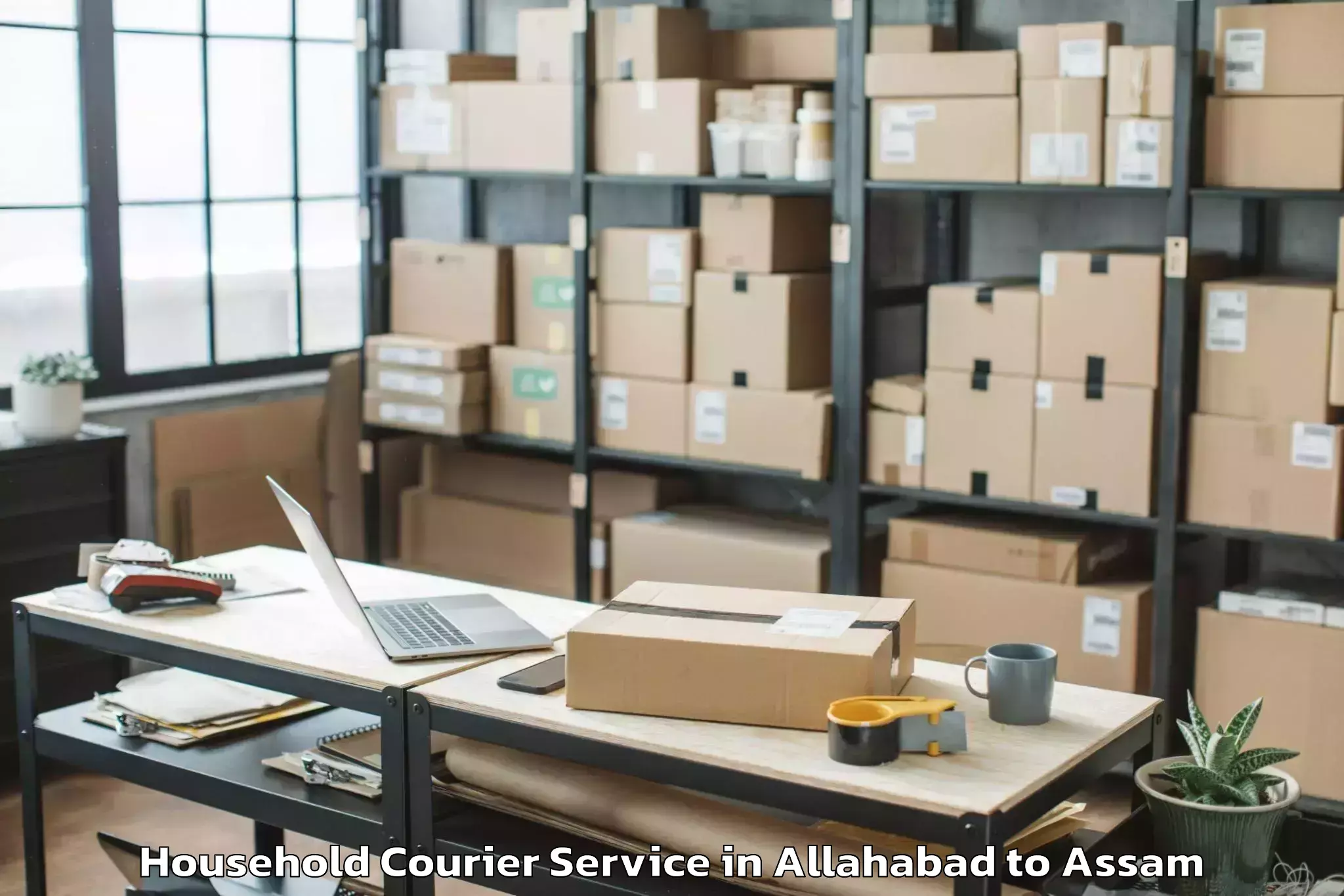 Book Allahabad to Pandu Household Courier Online